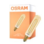 Osram Vintage 1906 LED Special Shapes E14 Tubular Bursztyn 4.8W 420lm - 822 Bardzo Ciepła Biel | Ściemnianie - Zamienne 40W