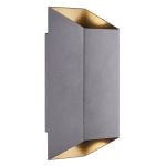 Nordlux Nico Światło Ścienne Aluminium Antracyt Up & Down | IP54 - Nadaje Się Do 2x GU10