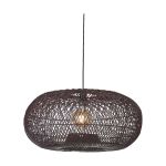 Good&Mojo Lampa Wisząca Arizona Rattan Burgundy L | Nadaje Się Do 1x E27 