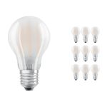 Opakowanie 10x Ledvance Classic LED E27 Gruszka Włókno Matowy 4.8W 470lm - 827 Bardzo Ciepła Biel | Ściemnianie - Zamienne 40W