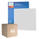 Opakowanie 4x Philips LED Panel CoreLine RC132V 26W 3600lm - 840 Zimna Biel | 60x60cm - UGR <19