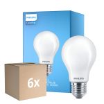 Opakowanie 6x Philips Corepro LED Żarówka E27 Gruszka Matowy 8.5W 1055lm - 840 Zimna Biel - Zamienne 75W