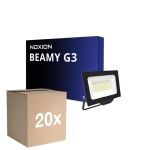 Opakowanie 20x Noxion LED Iluminacja Beamy G3.1 Czarny 50W 5500lm 110D - 830 Ciepła Biel | IP65 - Symetryczny 