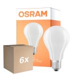 Opakowanie 6x Osram LED Lamps E27 Gruszka Włókno Matowy 11.6W 2452lm - 827 Bardzo Ciepła Biel | Zamienne 150W
