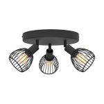 Eglo Lampa sufitowa Sonni Stal Czarny | IP20 - Nadaje Się Do 3x E14 