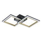 Eglo Lampa sufitowa Calliera Stal Czarny, Mosiądz 18.4W 2500lm - 830 Ciepła Biel | Ściemnianie