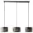 Brilliant Tyas Lampa Wisząca Metal Czarny Złoty | Nadaje Się Do 3x E27