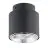 Emibig Lampa sufitowa Nano Stal Czarny | Nadaje Się Do 1x GU10 (AR111) - Max 12W