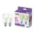 Podwójny pakiet 2x WiZ Smart LED E27 Gruszka Matowy 8W 806lm | Najlepsze Renderowanie Kolorów - Ściemnianie - Zamienne 60W