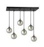 Emibig Lampa Wisząca Cosmo Stal Czarny | Nadaje Się Do 6x E14 - Max 10W
