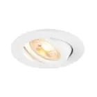 SLV New Tria 68 Spot Aluminium Valkoinen Okrągła | Aukko 68mm - Nadaje Się Do 1x GU10 