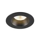 SLV New Tria 68 Spot Aluminium Czarny Okrągła 8.3W 500lm 38D - 930 Ciepła Biel | Aukko 68mm -  Najlepsze Renderowanie Kolorów - Ściemnianie 