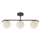 Nordlux Grant Lampa Wisząca Szkło Czarny | Nadaje Się Do 3x E14