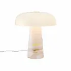 DFTP by Nordlux Lampa Stołowa Glossy Marmur i Szkło Różwoy  | 220mm - Nadaje Się Do 1x E14