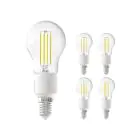 Opakowanie 5x Calex Smart Tuya Wifi E14 Piłka 4.5W 450lm - 818-830 Przestrajalny Valkoinen | Ściemnianie - Zamienne 40W 