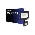 Noxion LED Iluminacja Beamy G3.1 Czarny 20W 2200lm 100D - 840 Zimna Biel | IP44 - Czujnik ruchu i Światła - Symetryczny 