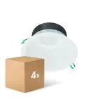 Opakowanie 4x Philips LED Downlight Coreline DN142B Aluminium Valkoinen 19.2W 2300lm 60D - 840 Zimna Biel | Aukko 200mm - IP20 - Valkoinen Reflektor