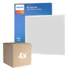 Opakowanie 4x Philips LED Panel CoreLine RC132V 26W 3600lm - 840 Zimna Biel | 60x60cm - UGR 