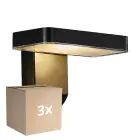 Opakowanie 3x Nordlux Solar Światło Ścienne Rica Plac Czarny 4.5W 450lm - 830 Ciepła Biel | Czujnik ruchu i Światła