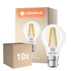Opakowanie 10x Ledvance Classic LED B22 Gruszka Włókno Przezroczysty 5.9W 806lm - 827 Bardzo Ciepła Biel | Ściemnianie - Zamienne 60W