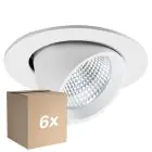 Opakowanie 6x Noxion LED Spot Forza V2 Aluminium Valkoinen 28/32/36/40W - 3300/3700/4100/4500lm 36D - 930-940-957 CCT | 160mm - Aukko 145mm - Najlepsze Renderowanie Kolorów