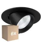 Opakowanie 6x Noxion LED Spot Forza V2 Aluminium Czarny 28/32/36/40W - 3300/3700/4100/4500lm 36D - 930-940-957 CCT | 160mm - Aukko 145mm - Najlepsze Renderowanie Kolorów