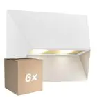 Opakowanie 6x Nordlux Pontio 27 Światło Ścienne Aluminium Valkoinen | Nadaje Się Do 2x GU10