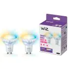 Podwójny pakiet 2x WiZ Smart LED Spot GU10 PAR16 5W 400lm 36D | Najlepsze Renderowanie Kolorów - Ściemnianie - Zamienne 50W