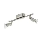 Eglo Lampa sufitowa Buzz-LED Stal Satynowy Nikiel 2x2.8W 2x250lm - 830 Ciepła Biel | IP20 - W Tym 2x GU10