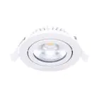 Noxion LED Uchylny Slim Spot Valkoinen Okrągła 5W 550lm 60D - 940 Zimna Biel | 85mm - IP54 - Ściemnianie - Najlepsze Renderowanie Kolorów